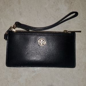 Tory Burch Black Zipper Wallet